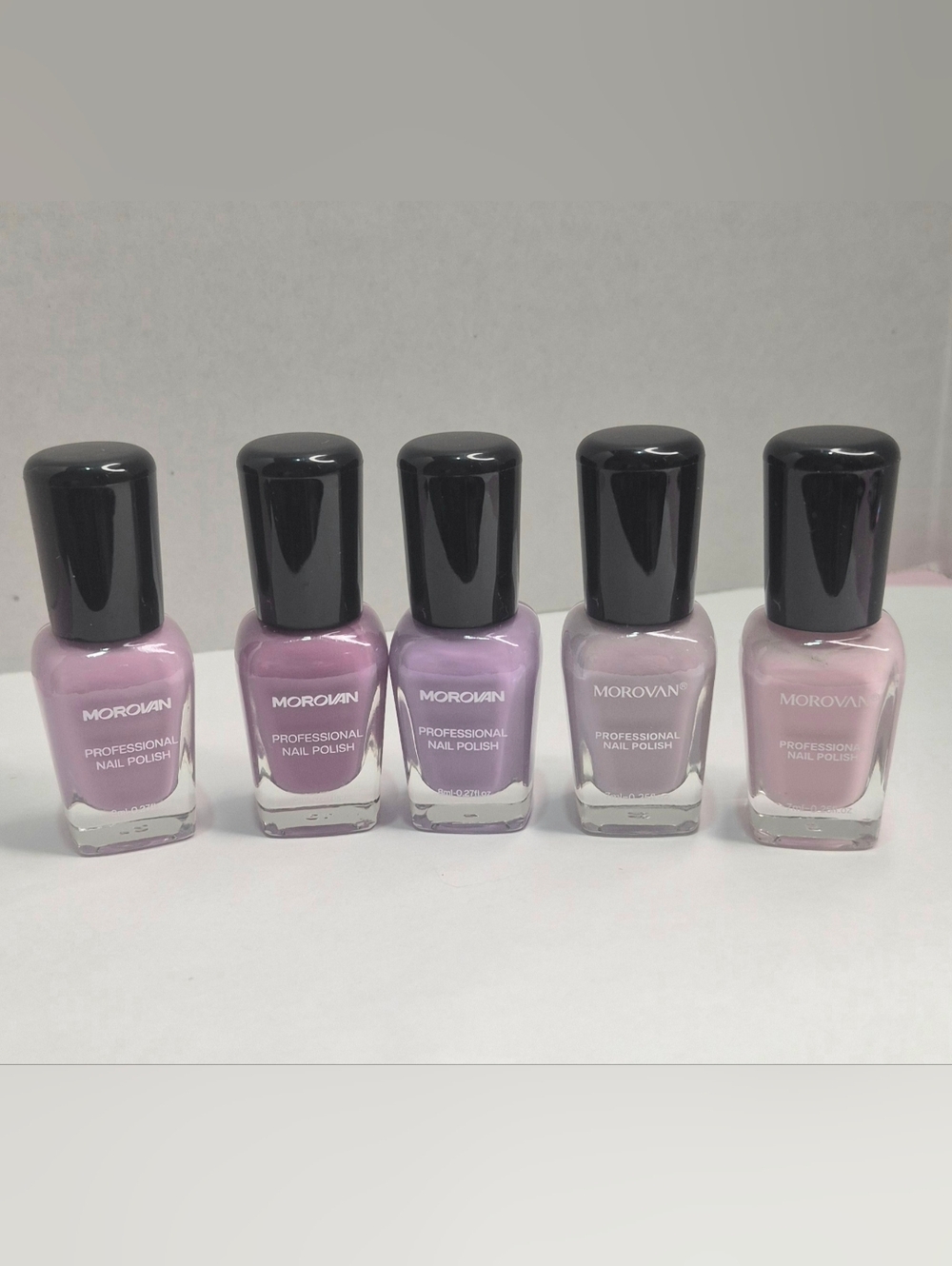 Professional Nail Polish Set - Soft Lavender Pink Shades
